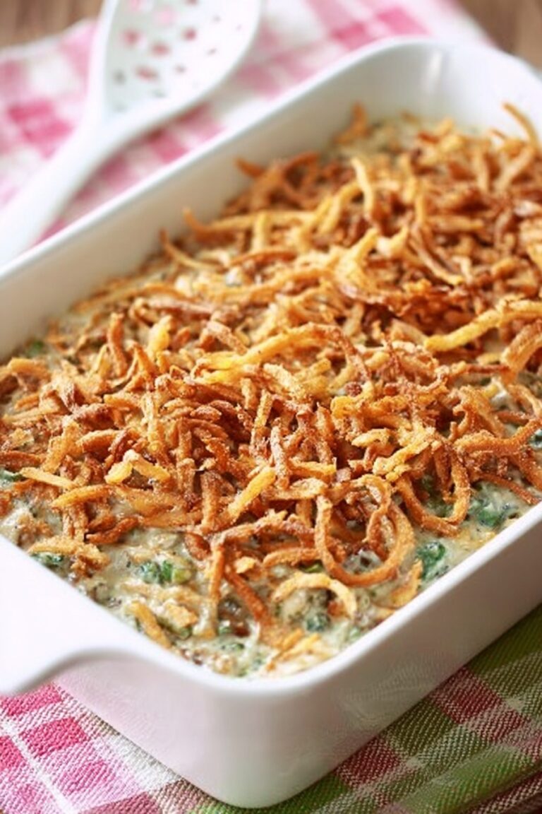 Green Bean Casserole with Bacon and Mushroom Recipe