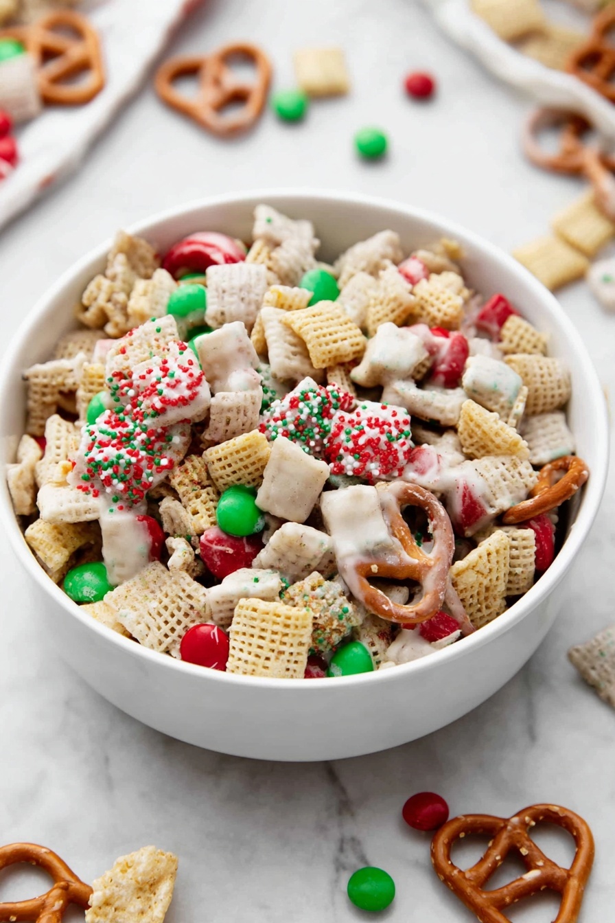 Festive Gluten-Free Christmas Chex Mix Recipe - Serving