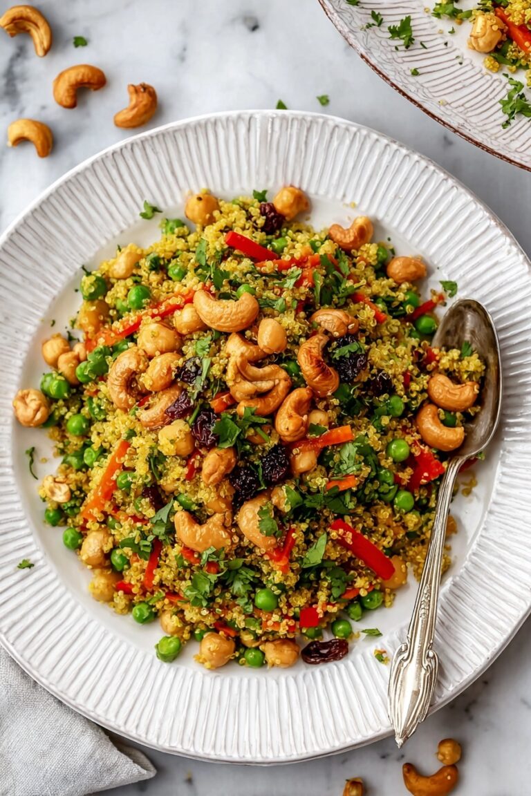 Vibrant Curry Chickpea Quinoa Salad Recipe