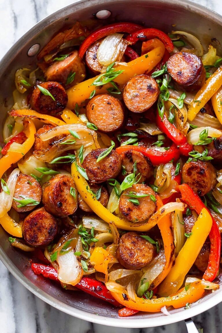 Easy Sausage and Peppers Skillet Recipe