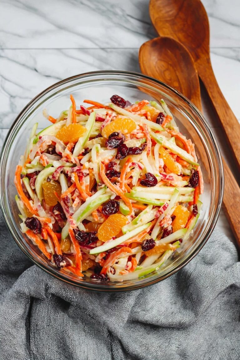 Carrot Apple Salad with Cranberries and Mandarins Recipe
