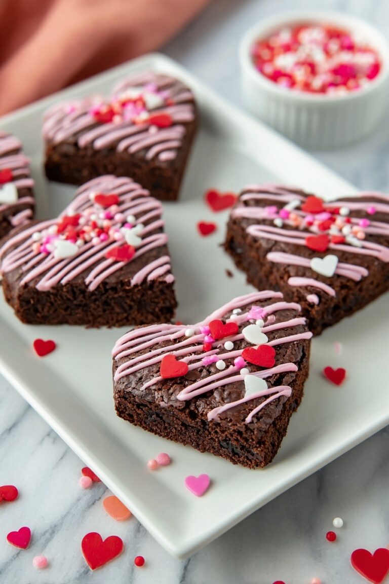 Heart-Shaped Brownies Recipe