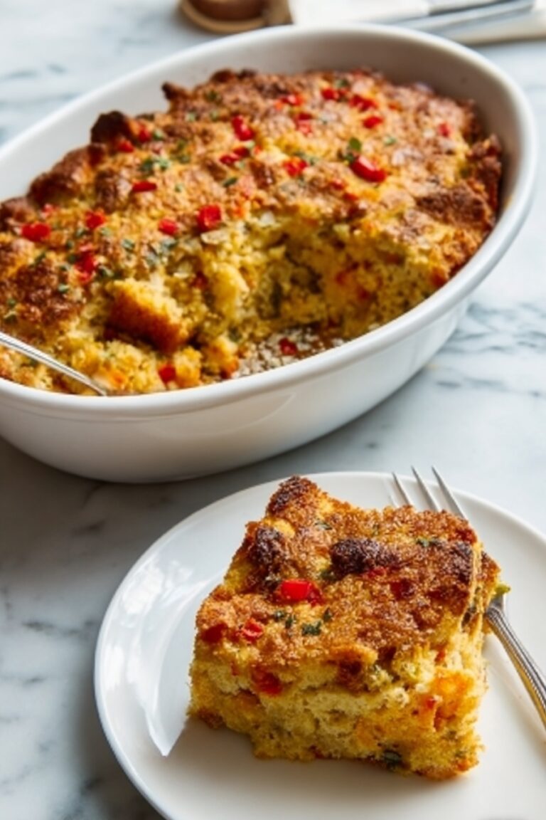 Leftover Cornbread Breakfast Casserole Recipe