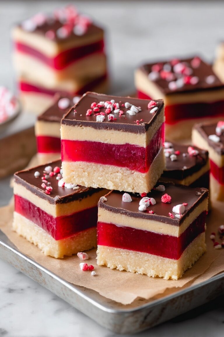 Raspberry Caramel Shortbread Bars Recipe