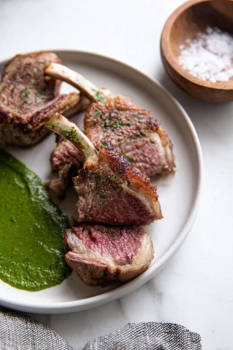 Garlic Herb Marinated Lamb Chops Recipe