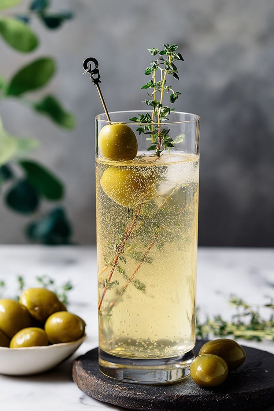 Dirty Spritz with Citrus and Olives Recipe - Recipe Step