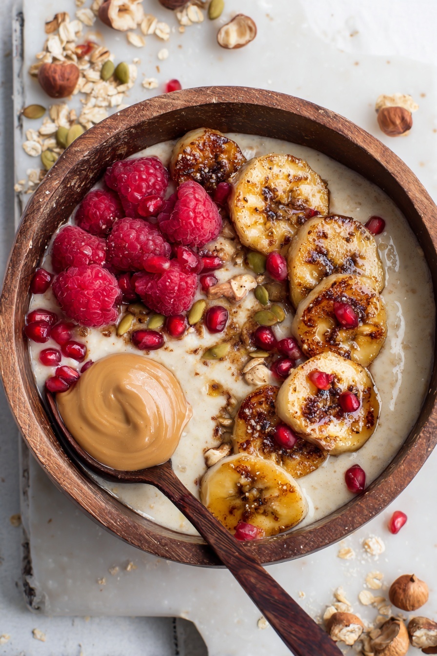 Caramelized Banana Oatmeal Breakfast Recipe