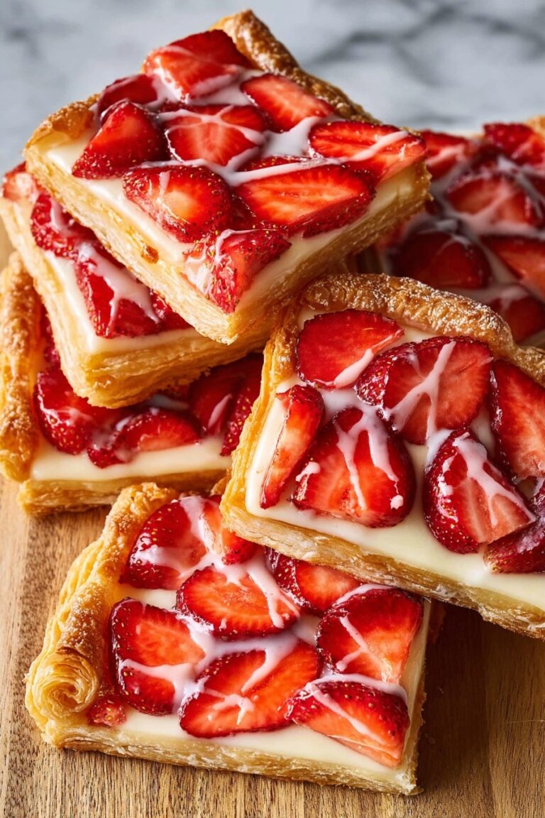 Easy Strawberry Danish Pastry Recipe