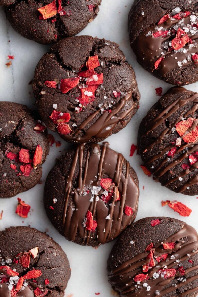 Chocolate Strawberry Cookies Recipe