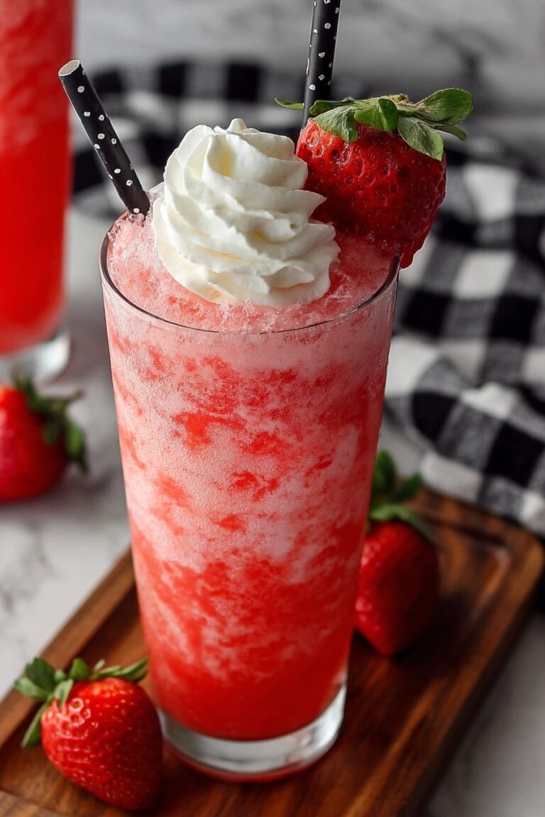 Strawberry Soda with Vanilla Cream Recipe