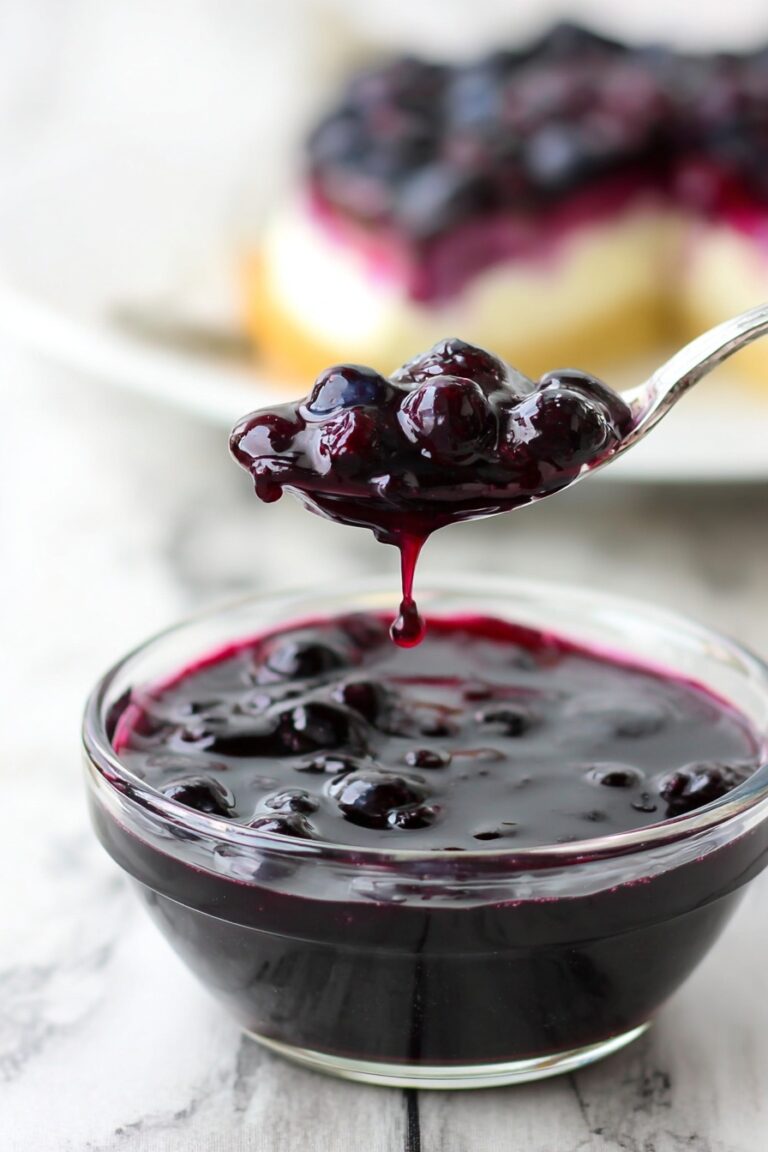 Blueberry Syrup for Pancakes and Ice Cream Recipe