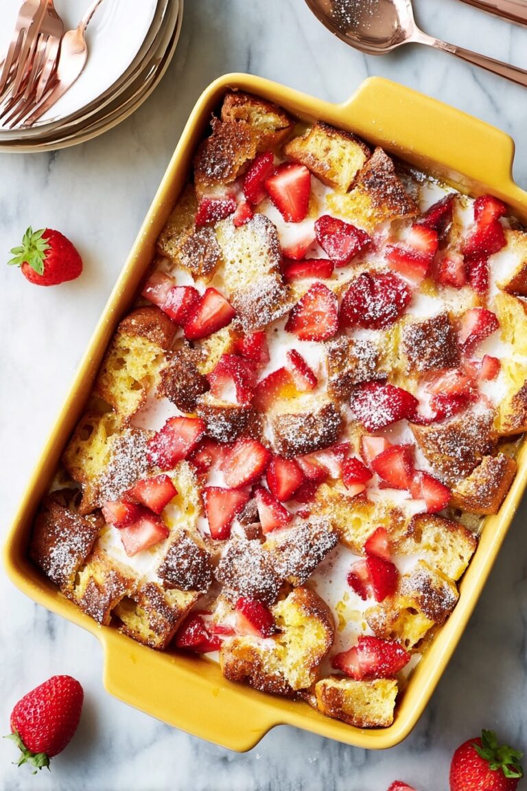 Baked Strawberry Cream French Toast Recipe