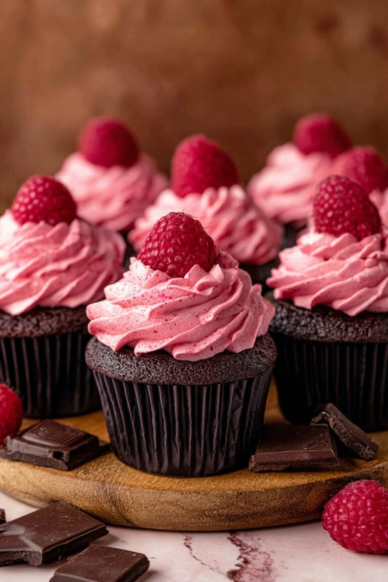 Chocolate Raspberry Cupcakes Recipe